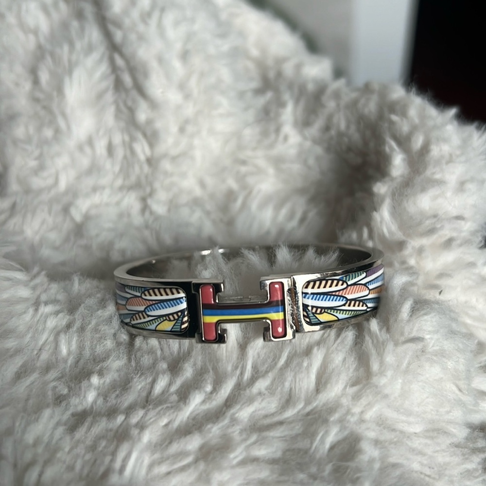 Hermes Clic Clac Bracelet in Pegasus